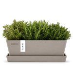 Кашпо Ecopots "Bruges" серый купить